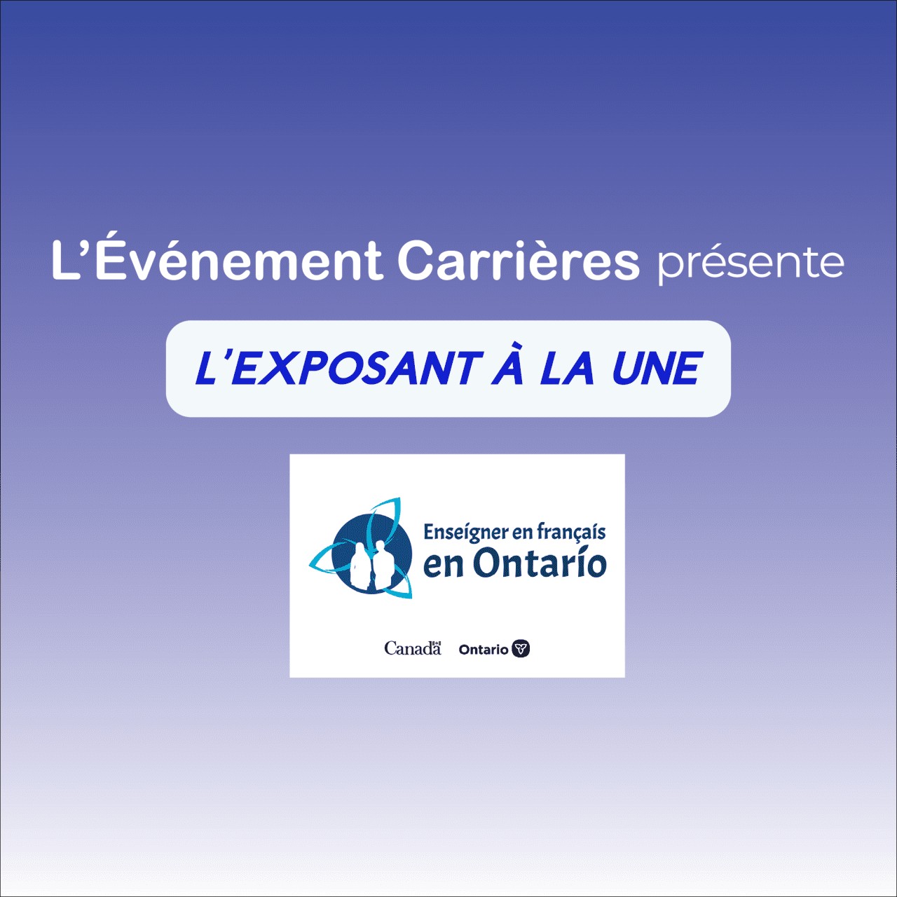 Enseignez dans une école de langue française en Ontario!