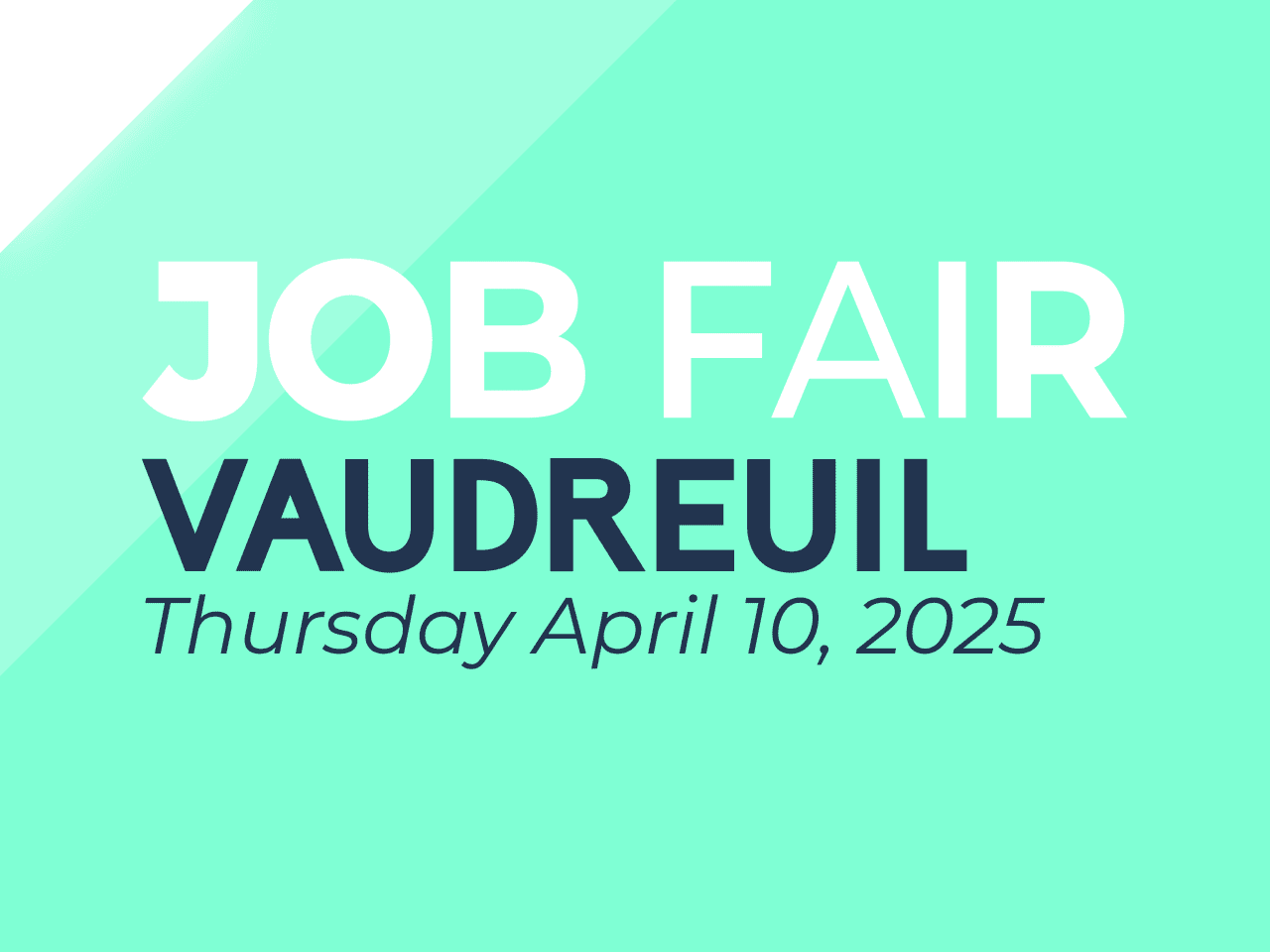 Job Fair Vaudreuil